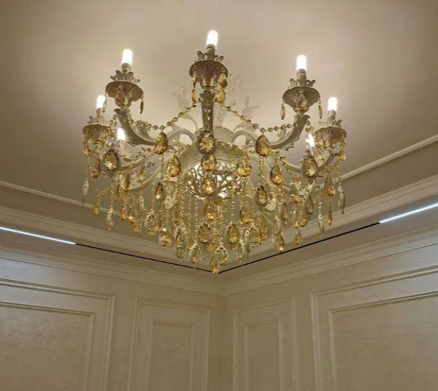 Установка люстры